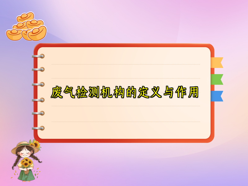 废气检测机构的定义与作用